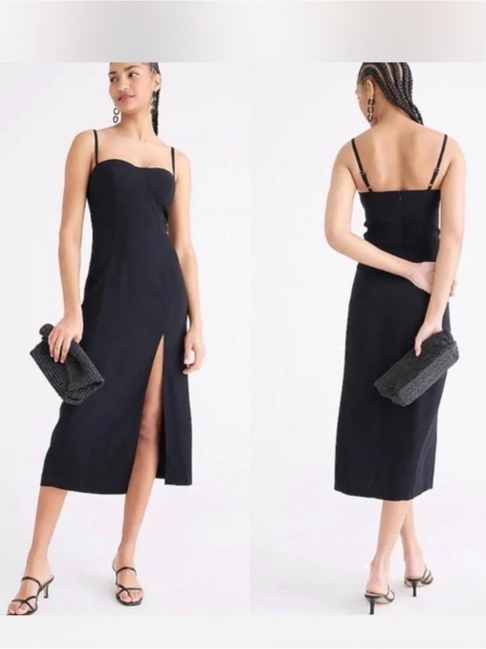 J.Crew Collection Invite Dress Black Size 4 NWT $228